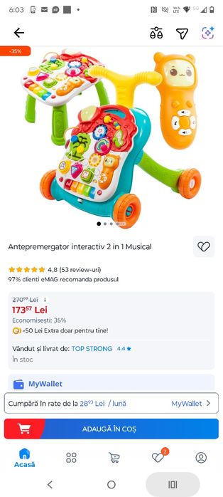 Antepremergator 2 in 1 musical