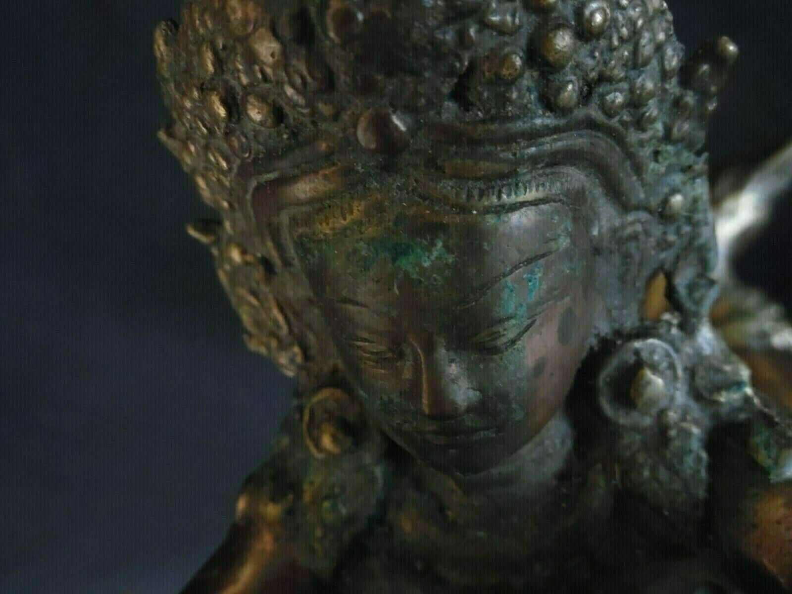 statuie buddhista antica bronz Nepal Yamantaka Yama Dharmaraja tantric