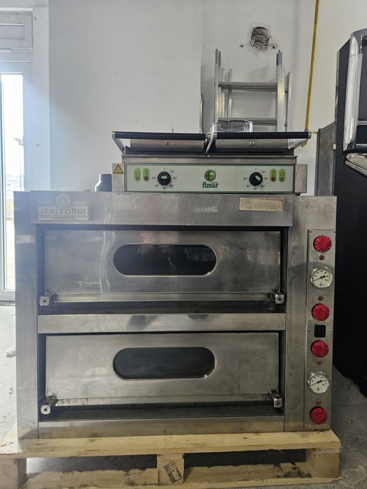 Cuptor pizza doua compartimente