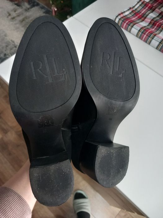 Botine din piele naturala Ralph Lauren