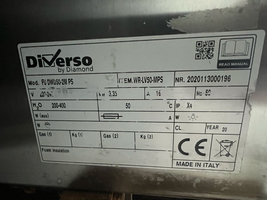 Masina de spalat vase PRO - Italia - 230V - toate pompele - an 2020