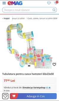 Tubulatura pentru cusca hamsteri 60x23x50