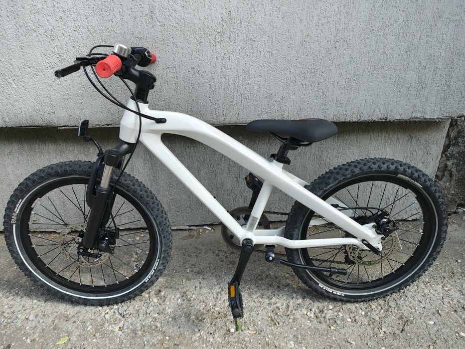 Bicicleta copii BMW JUNIOR 20 Zoll, frane disc alb perlat 6-9 ani