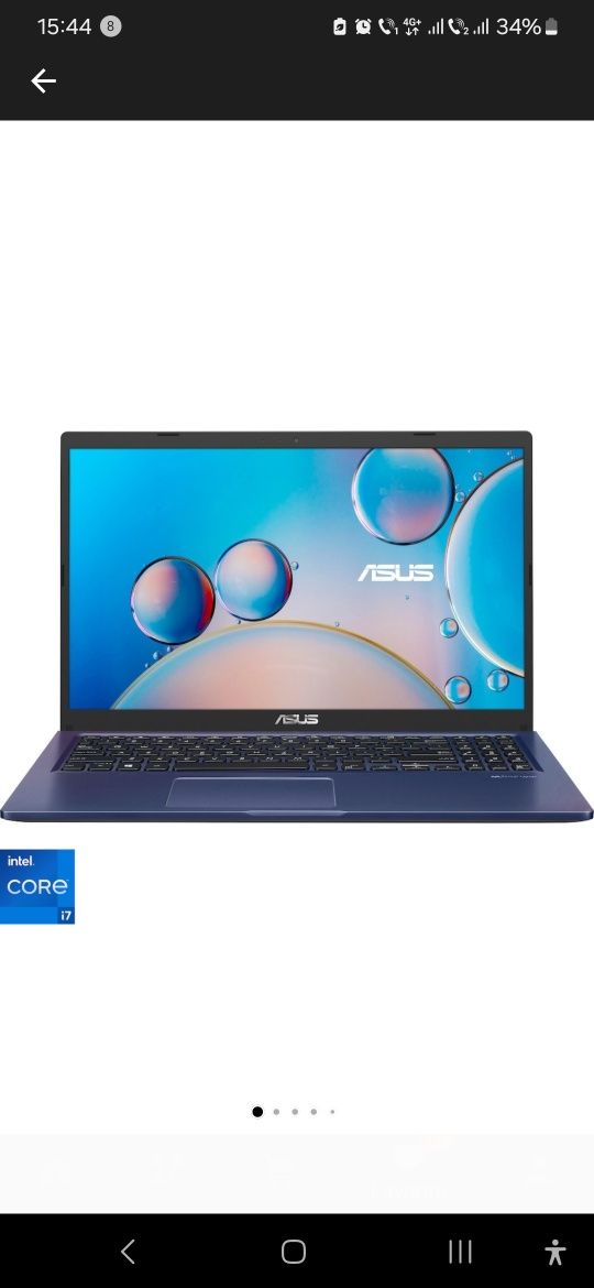 Laptop ASUS X515EA cu procesor Intel® Core™ i7-1165G7 cu garanție