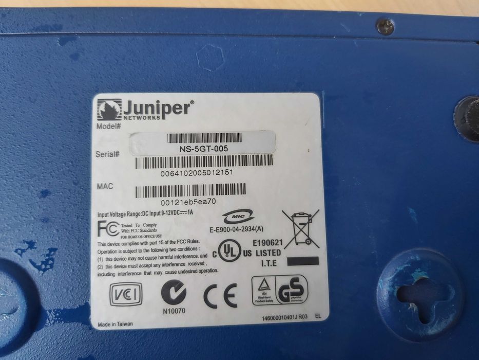 Juniper Netscreen ns5gt firewall