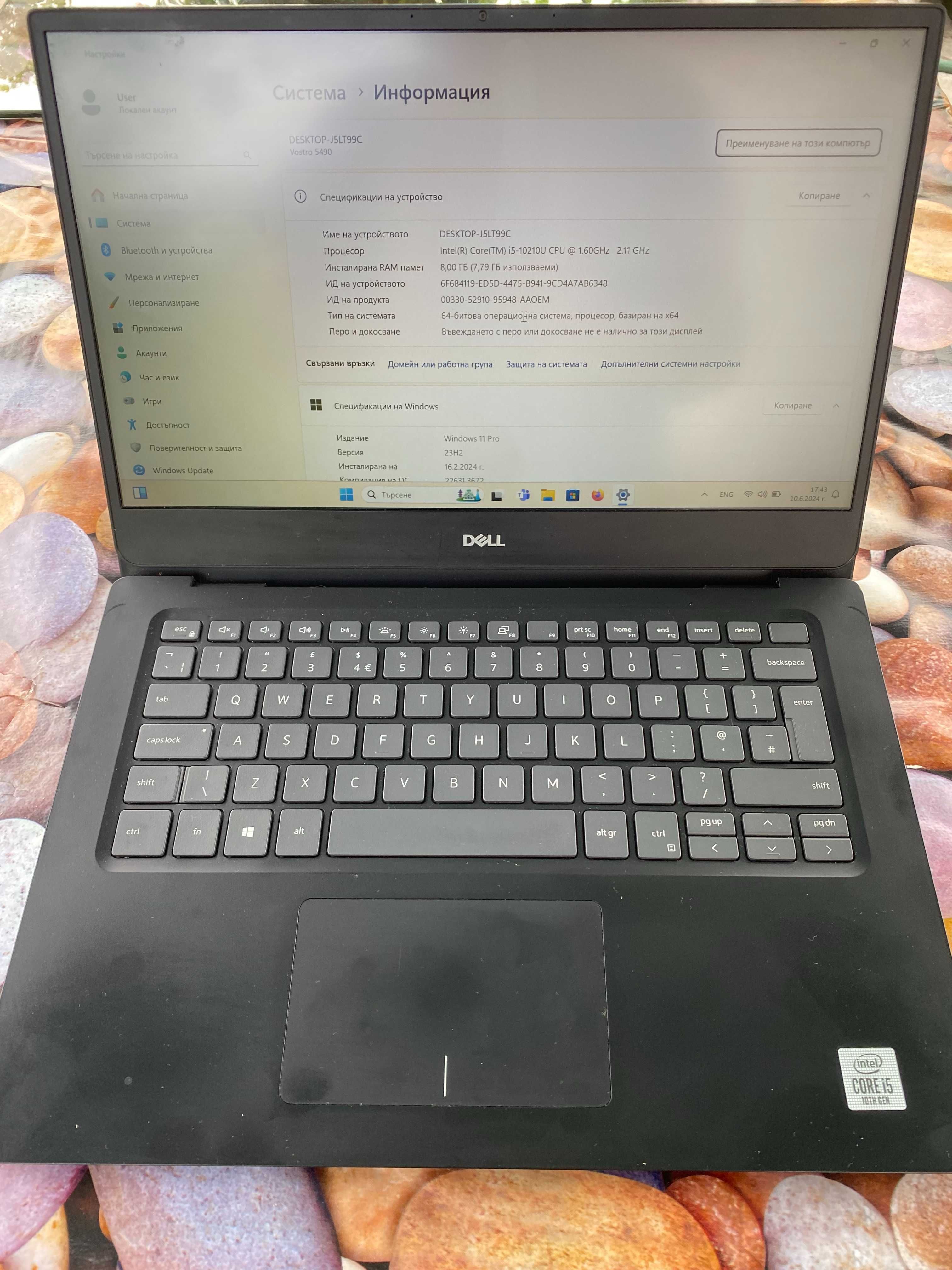 DELL Vostro 5490 I5-10210u, 16 GB DDR 4, 512GB NVM-E SSD
