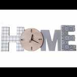 Безшумен дървен часовник HOME за стена