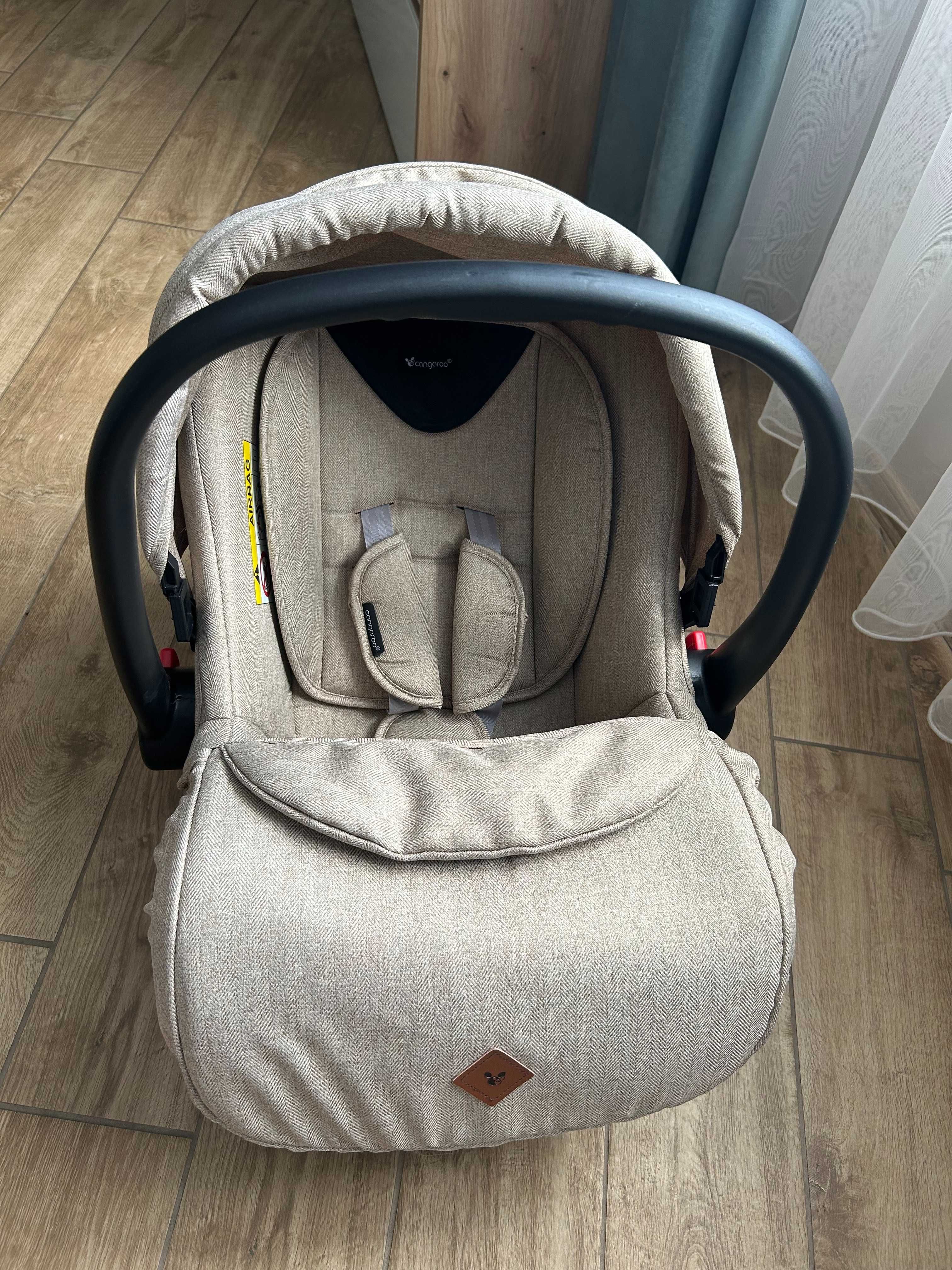 Кошница/Столче за кола Cangaroo - Icon, 0-13 kg, бежов на ТОП Цена