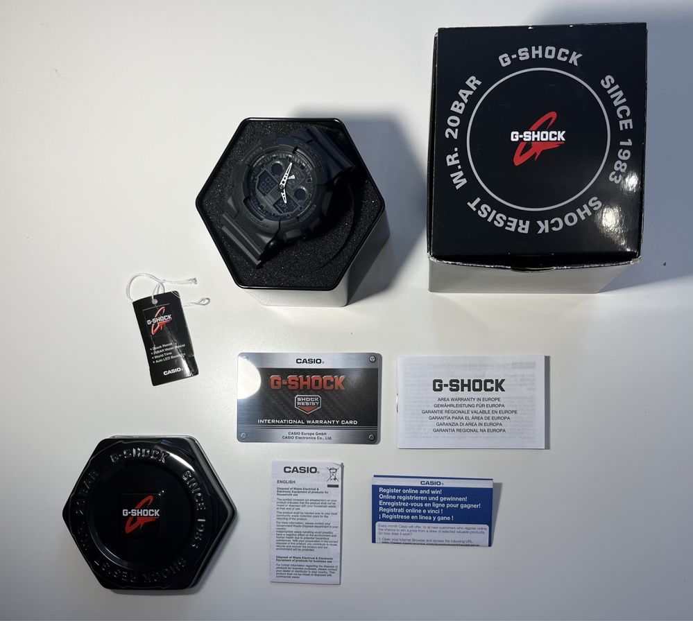 Мужские часы Casio G-Shock GA-100-1A1
