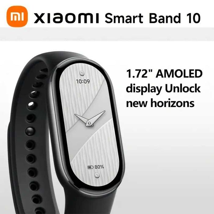 Xiaomi Smart Band 10 NOU - NEGRU - 1.72" AMOLED OFERTA!