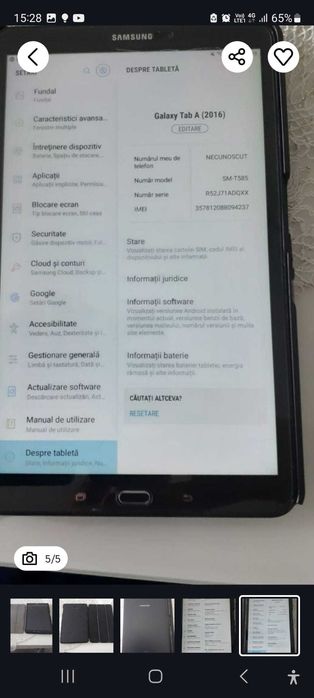 Vand tableta Samsung Tab A, 10,1 inch, T585