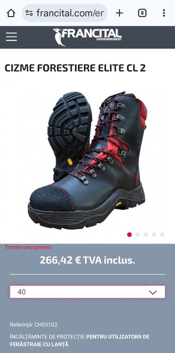 Ghete premium padure/domeniu forestier FRANCITAL gen HAIX, mar 40-40,5