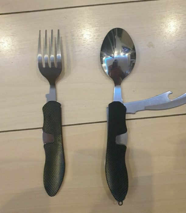 Briceag multifuncțional cu lingurita cutit desfăcător sticla cutit
Pre