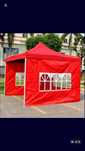 Cort pavilion pliabil gradina camping 3m x 3m Verde Alb Albastru Rosu