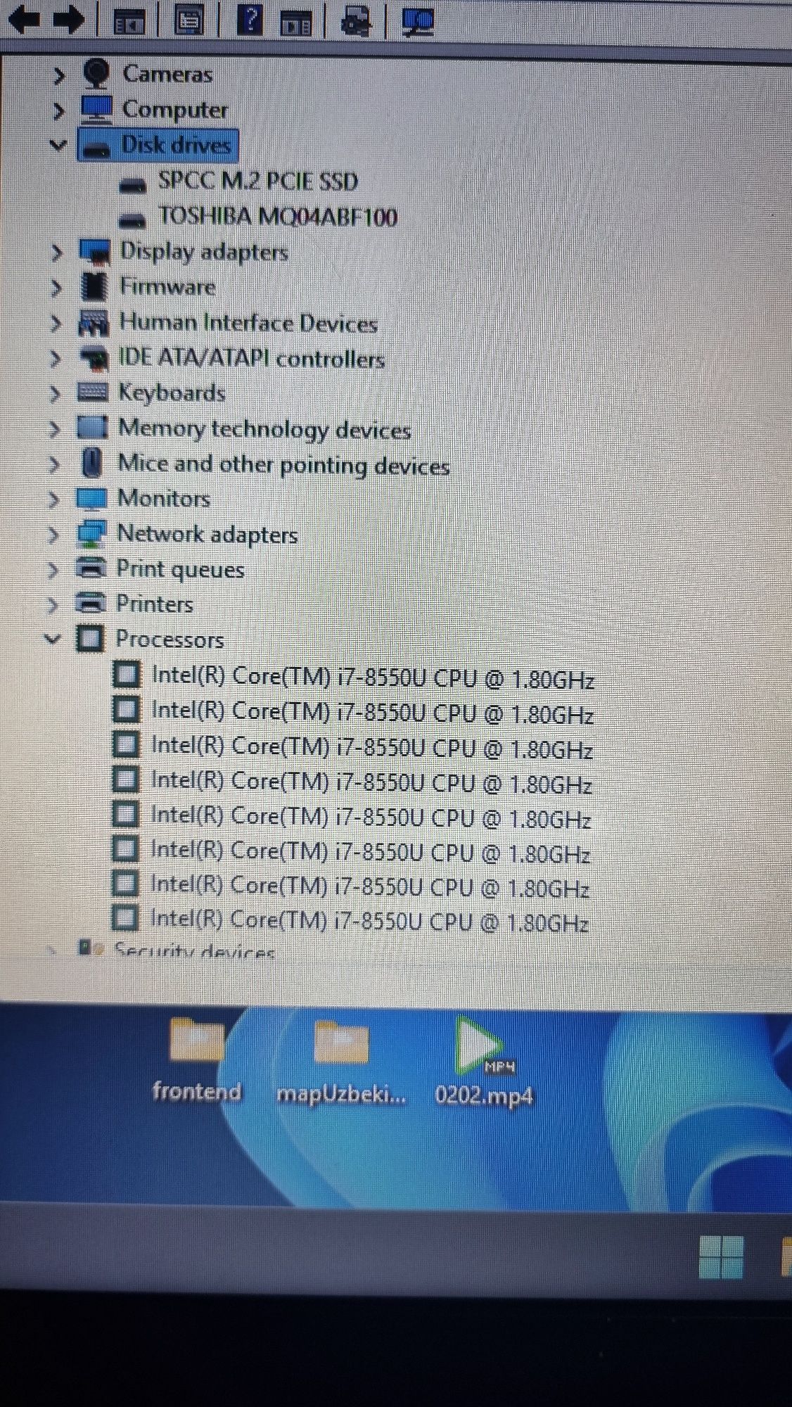 Acer Aspire 3 / core-i7-8550u