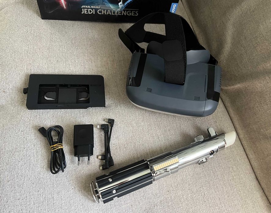 Star Wars Jedi Challenges AR Lenovo Lightsaber Kit rar colecționari