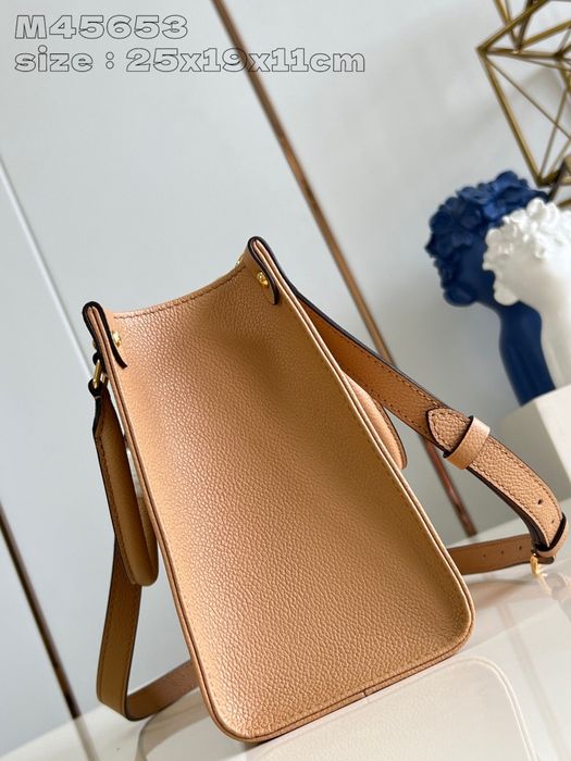 Geanta Louis Vuitton Onthego 25cm caramel, tip Premium