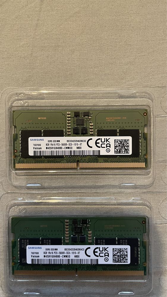 Комплект рам памет за лаптоп 2х8 GB DDR5 5600 Mhz