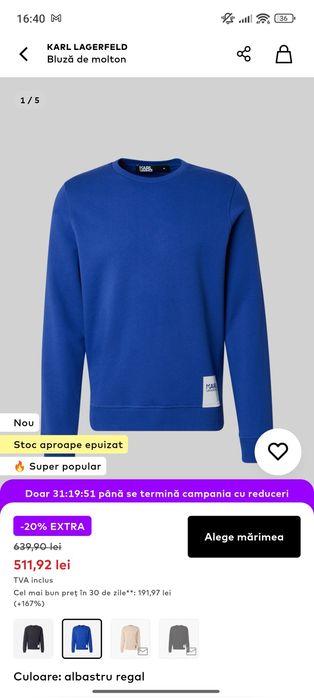Bluza Karl Lagerfeld, nouă