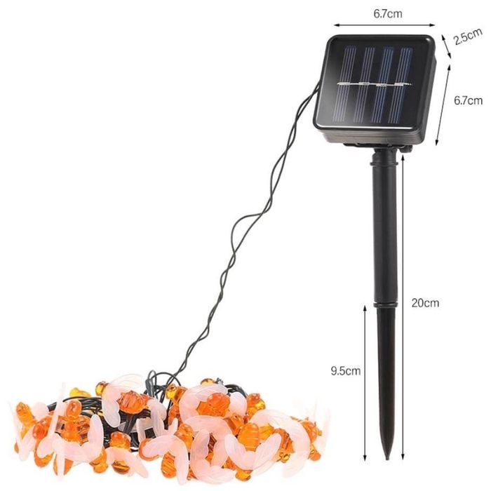 Светещи гирлянди със соларно захранвани CutesyBee SD15