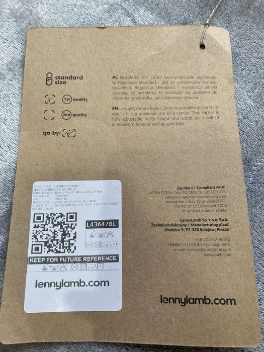 Ергономична раница lenny lamb