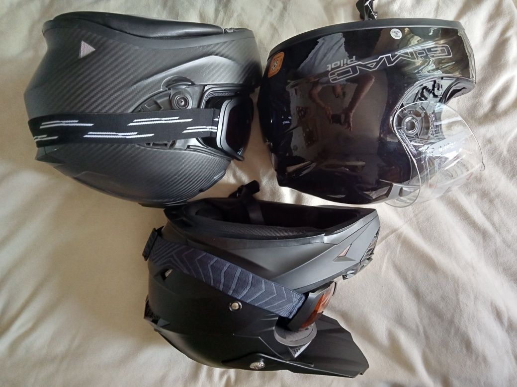 Cască moto Yema helmet L59-60,Pilot G-Mac Xxl, Dexter carbon Xl . Noi