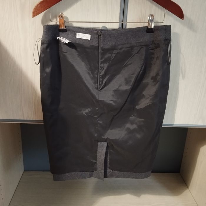 Brunello Cucinelli fustă creion/conică lână made in Italy