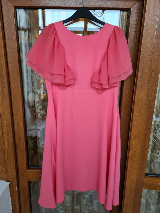 Rochie eleganta roz piersica