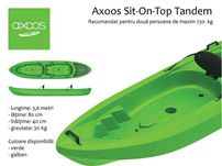 10% reducere: Caiac Tandem, verde, Sit-On-Top, 3,60 metri