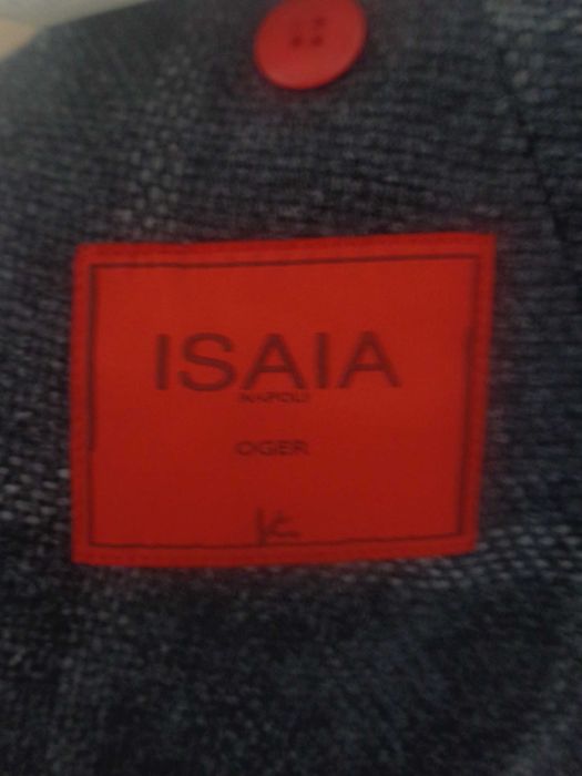 Sacou carouri ISAIA model Sailor lana si matase marimea 54