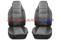 Калъфи за предни седалки тип Масажор S STYLE / Черно със сиво