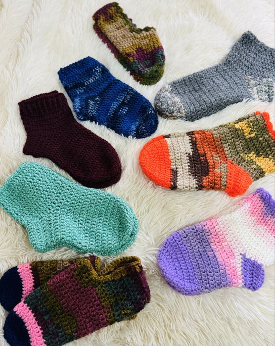 Ciorapi realizati manual