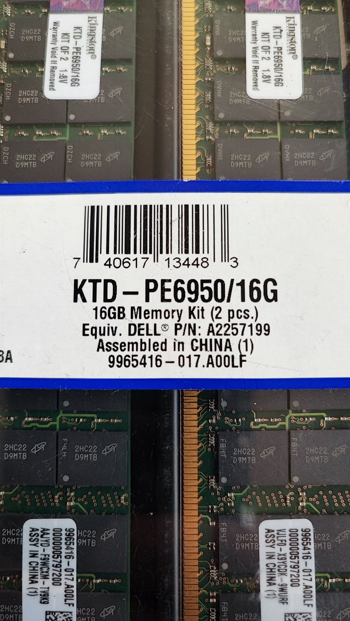 Memorie Server Kingston KTD-PE6950/16G 16GB DDR2 SDRAM