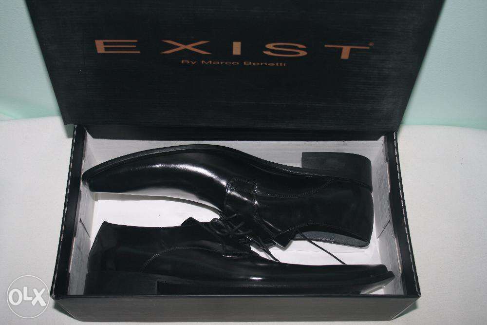 Pantof negru business , EXIST, Marime 44