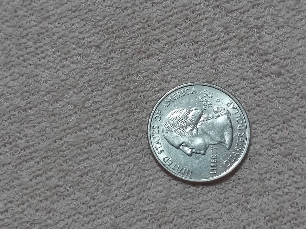 Moneda north dakota 1889 quarter dollar USA