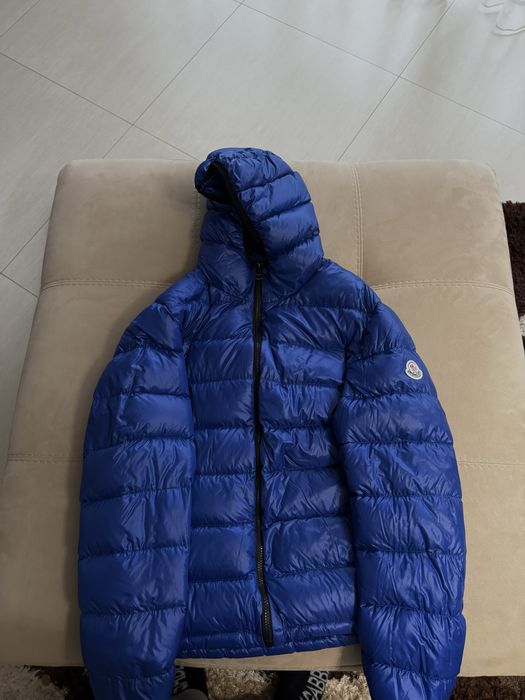 Moncler puffer jacket blue