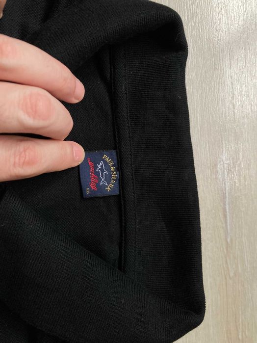 Paul & Shark polo shirt мъжка черна блуза фланела размер  XL / XXL