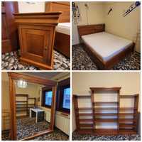 Set mobilier pt dormitor, lemn masiv