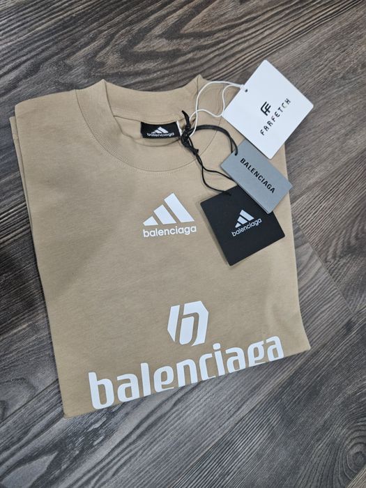 Мъжка тениска Balenciaga и Adidas