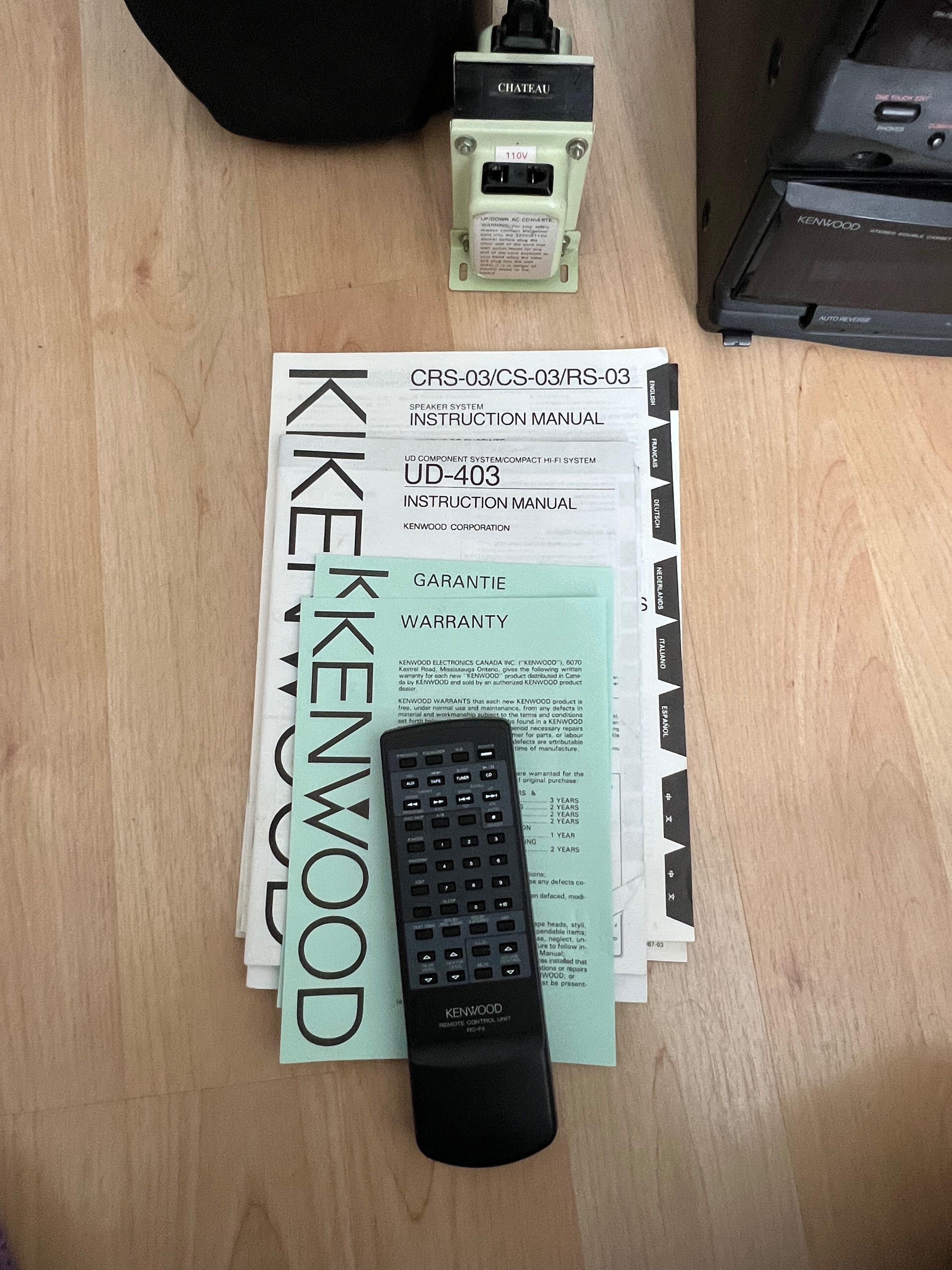 Продавам уредба KENWOOD - оригинална и закупена от Канада