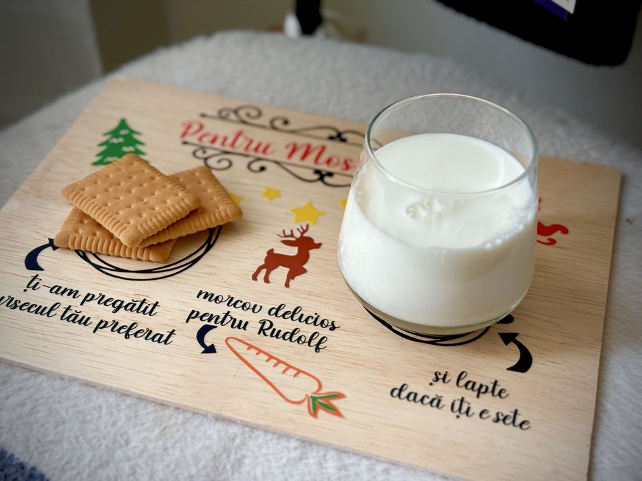 Tavita Lemn Mos Craciun