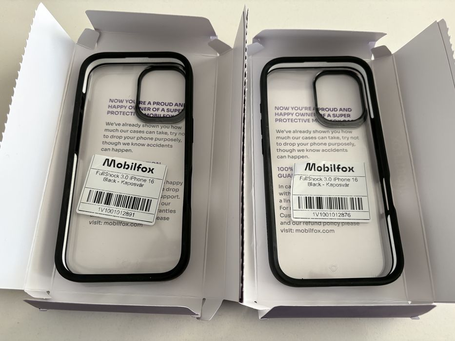 Husa Mobilfox iPhone 16 FullShock black/clear noua