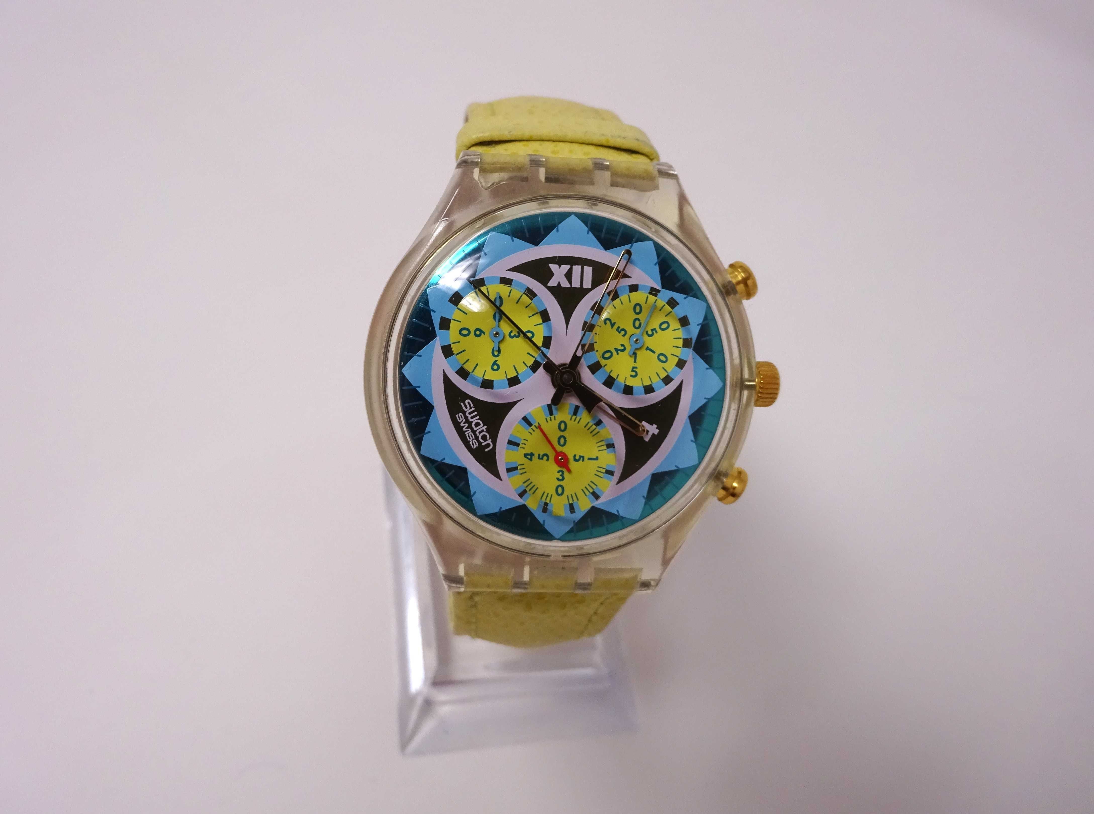 Мъжки кварцов часовник хронограф Swatch с механизъм ETA с 22 камъка