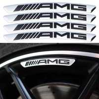 Set 4 embleme AMG pentru jante Mercedes