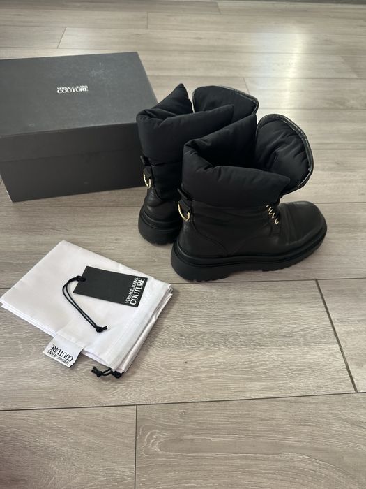 Дамски боти естествена кожа Versace Jeans Couture