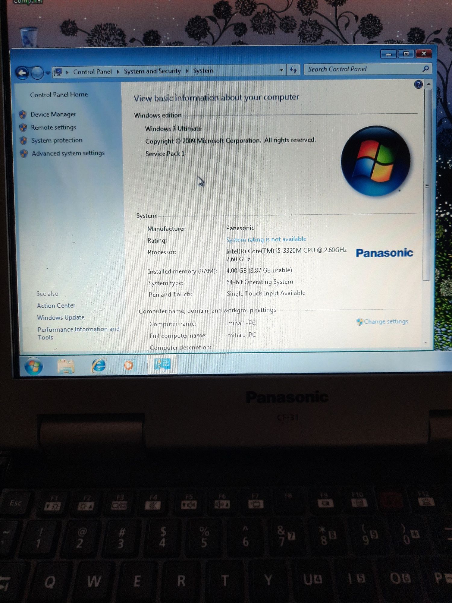 Laptop Panasonic CF-31