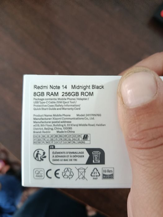 Redmi note 14 sotiladi 8+8/256gb Obmen xam bor