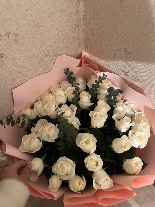 Ақ гүл 41 штук 1,30 см