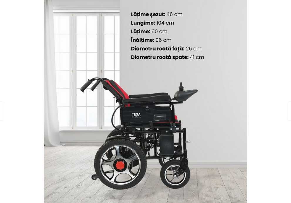 Scaun cu rotile electric, nou, sigilat