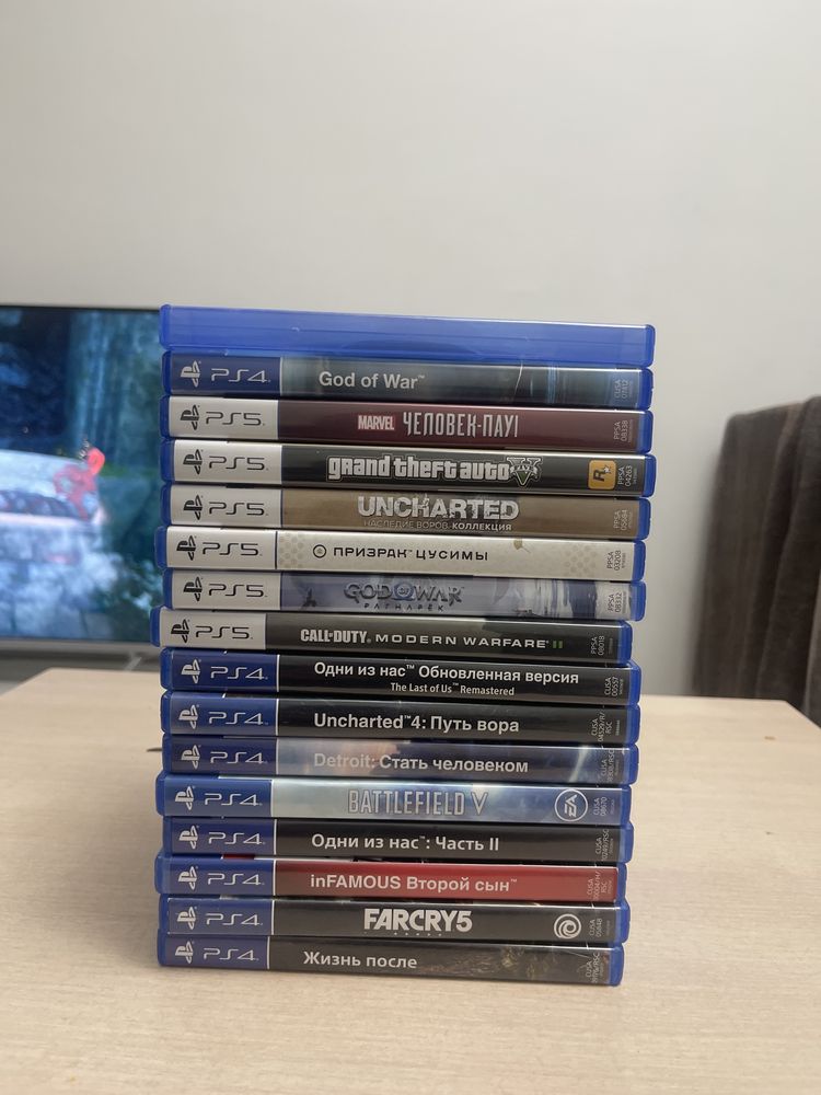 Продам диски Playstation 5 и Playstation 4 цены разные